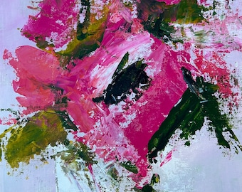 Original Acrylic Abstract Flower Painting by Kelly Sifferman