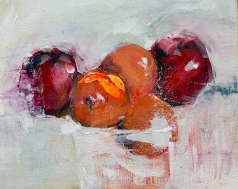 Still Life with Apples & Oranges by Kelly Sifferman