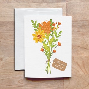 Merci - Coffret bouquet de fleurs éclatantes en fleurs, cartes de correspondance vierges illustrées avec enveloppes, lot de cartes de voeux