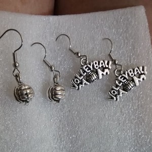 Volleyball and volleyball Mom earrings