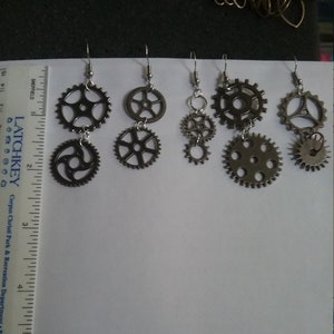 Gear earrings