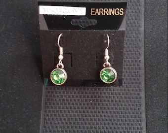 Birthstone with gold nickel free wires