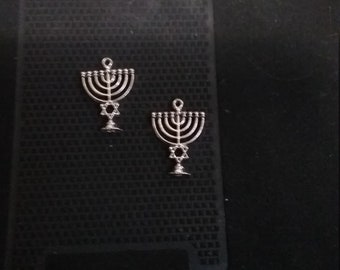 Menorah earrings