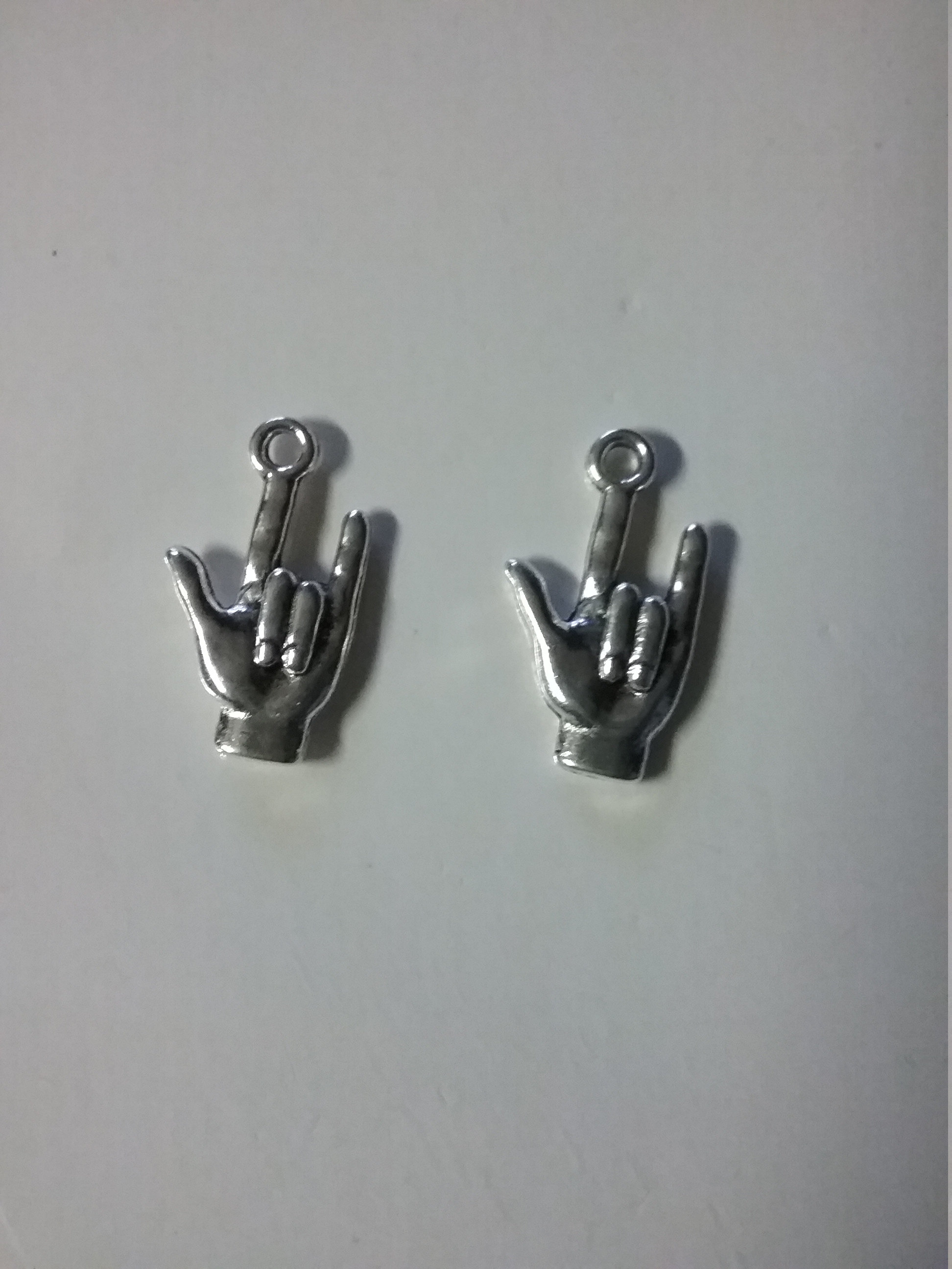 American Sign Language - I Love You earrings
