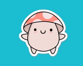 Sticker | Cutie Mushroom | 3" Vinyl Sticker