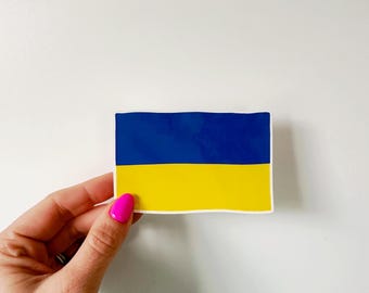 Sticker | Ukraine Flag | 4" Vinyl Sticker