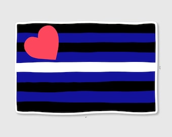 Sticker | Leather Pride Flag | 4" Vinyl Sticker