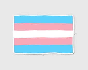 Sticker | Transgender Pride Flag | 4" Vinyl Sticker