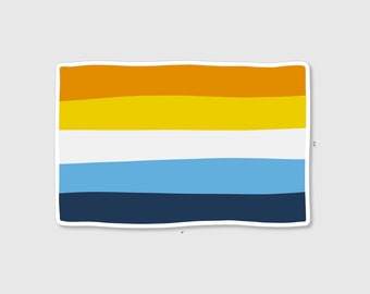 Sticker | Aroace Pride Flag | 4" Vinyl Sticker