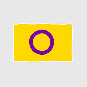 Sticker | Intersex Pride Flag | 4&quot; Vinyl Sticker