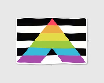 Sticker | Straight Ally Pride Flag | 4" Vinyl Sticker