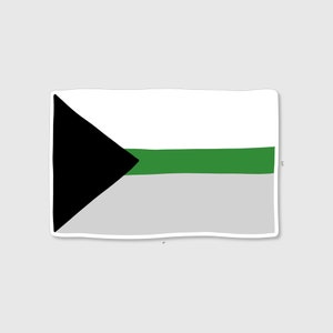 Sticker | Demiromantic Pride Flag | 4&quot; Vinyl Sticker