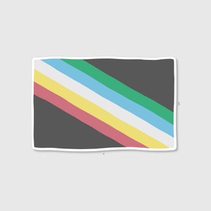 Sticker | Disability Pride Flag | 4" Vinyl Sticker