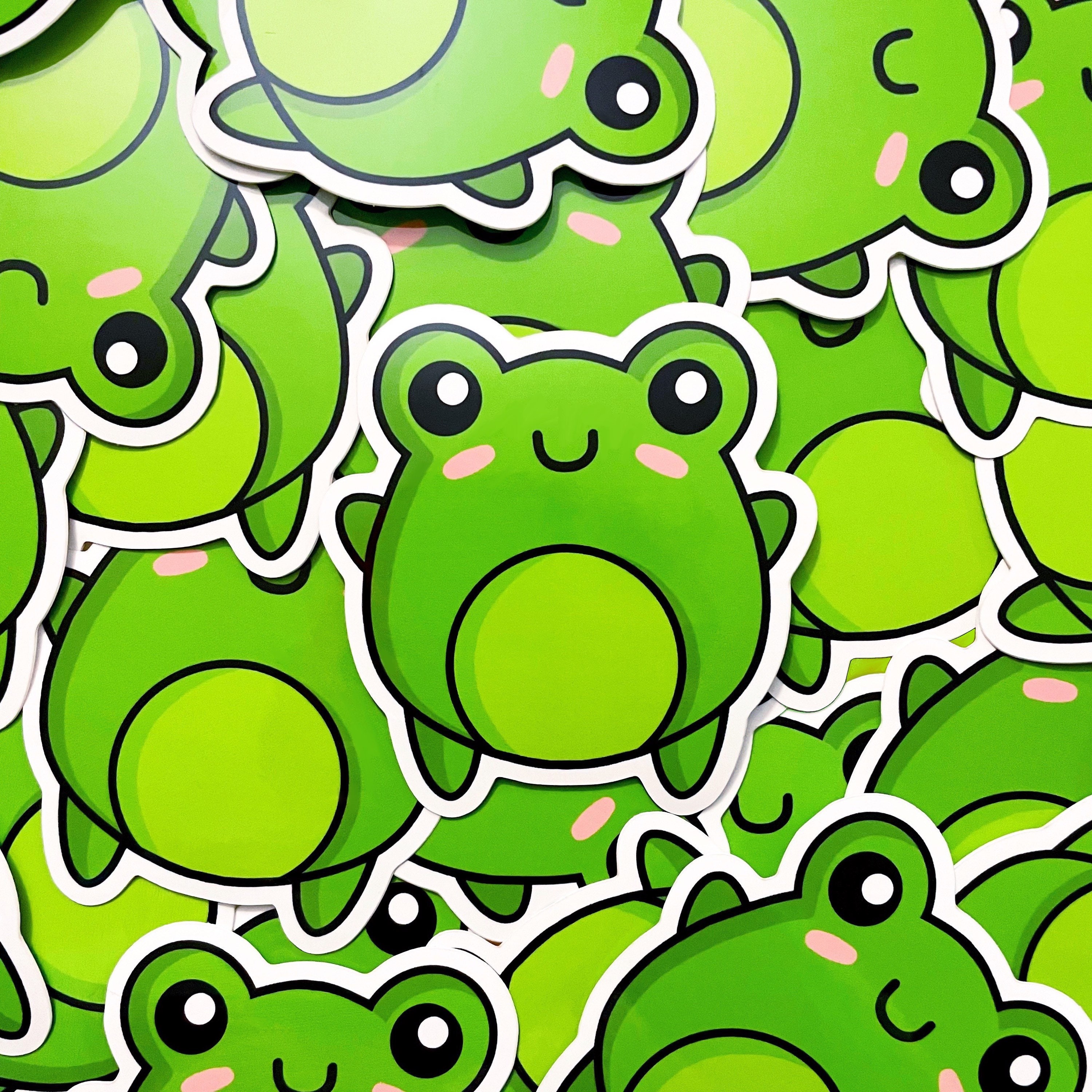 Sticker | Cutie Frog | 3" Vinyl Sticker - Etsy