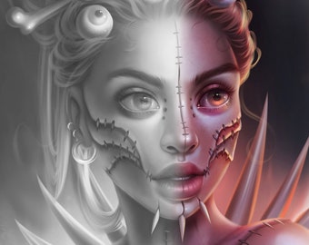 Witch Doctor - Printable Digital Coloring Page