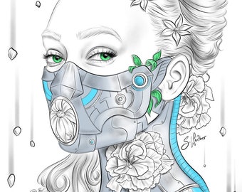 Oxygen - Instant Download Coloring Page