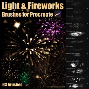 Fireworks & Lights - Brushes for Procreate