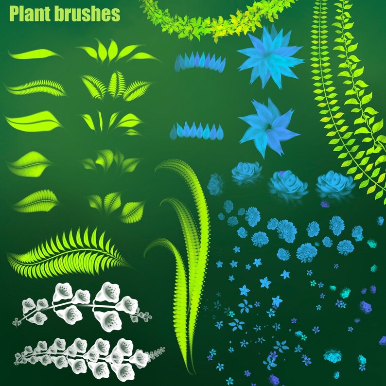 Foliage Brushes for Procreate - Etsy