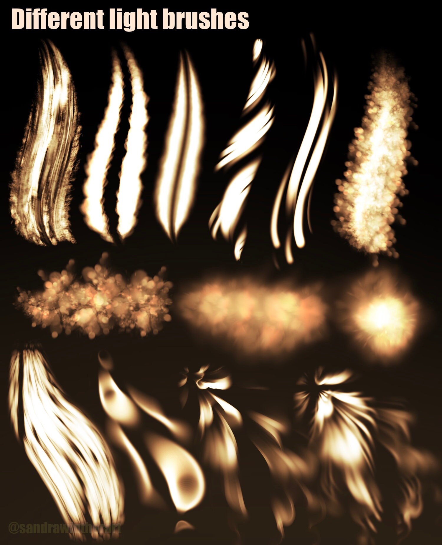 Fireworks & Lights - Brushes for Procreate - Etsy