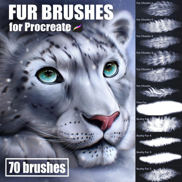 Fur Brushes for Procreate