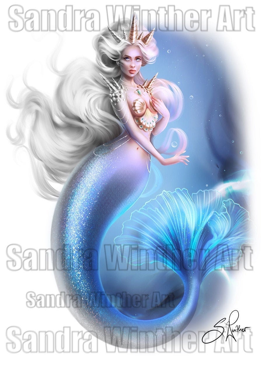 Mermaid Princess Printable Digital Coloring Page - Etsy Mermaid Princess Printable Digital Coloring Page - Etsy