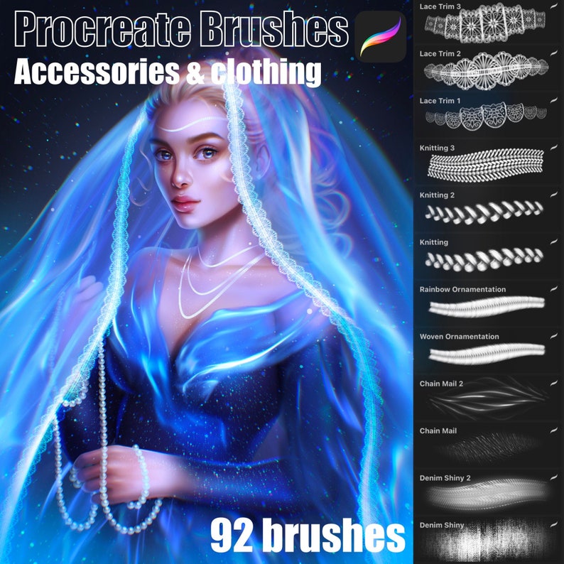 Clothing & Accessories Brushes for Procreate Etsy