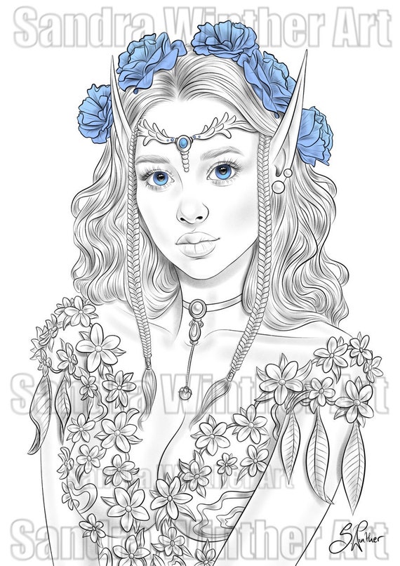 Coloring Pages Elves