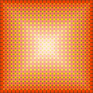 Contemporary Op Art Print, Geometric Hardedge Abstraction Modern Design Psychedelic Wall Poster Fine Art Stanczak Anuszkiewicz Style, Signed