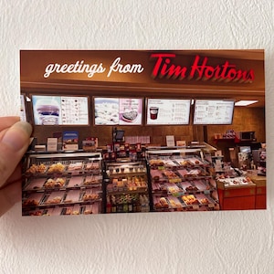 Carte postale Tim Hortons - Prêt pour la traversée ! - Carte postale canadienne - Individuelle ou lot de 5