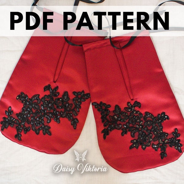 Tie-On Historical and Fantasy Pocket PDF Pattern - 16th 17th and 18th century costume and dress pockets