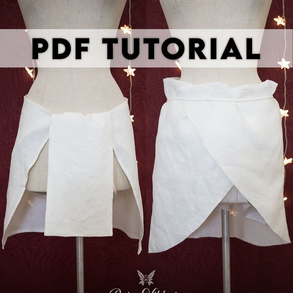 Ancient Egyptian Loincloth and Schenti PDF Tutorial - SCA, Larp, Historical, Fantasy Costume - Pattern Drafting and Sewing