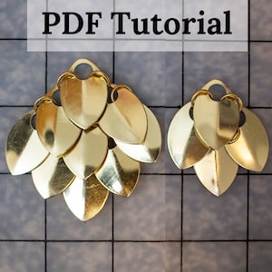 Dragon Scale Maille Clusters Tutorial - for costumes and jewelry