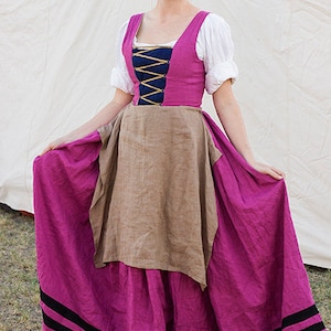 Renaissance Dress Kirtle, Gown, 16th Century SCA Faire Garb PDF ...