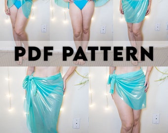 No Sew Sarong - PDF Pattern