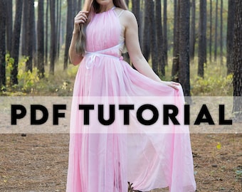 Chiffon Goddess Gown - PDF Sewing Tutorial