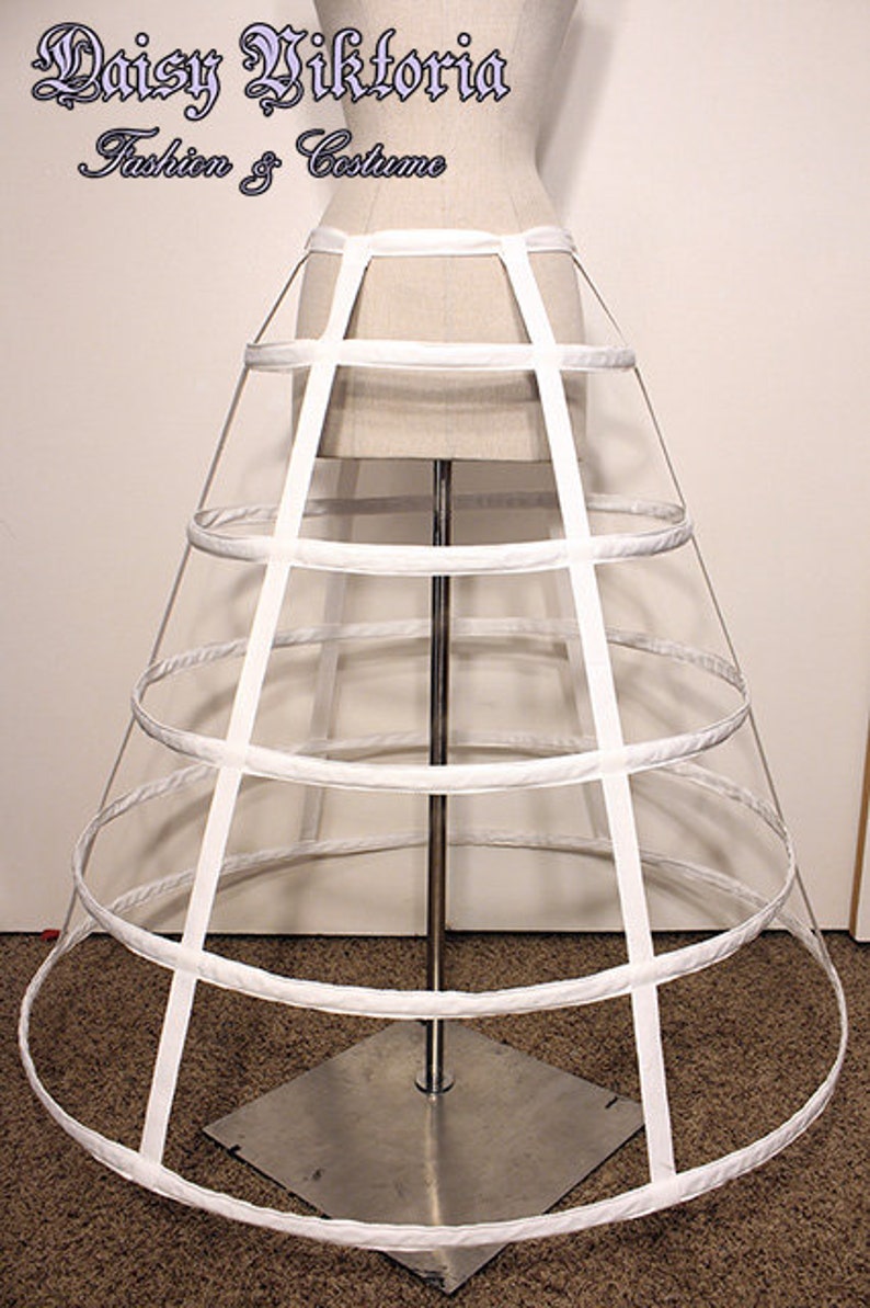 Full Length long Cage Crinoline Hoop Skirt Cage Skirt Etsy