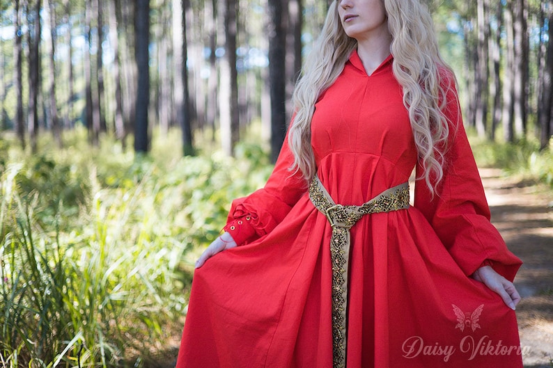 Medieval Fantasy Gown / Princess Buttercup's Red Dress PDF Pattern image 7