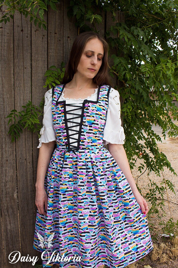 Dirndl Dress Modern History Bounding Octoberfest Fashion With Pockets PDF Tutorial Pattern Drafting and Sewing Etsy Canada