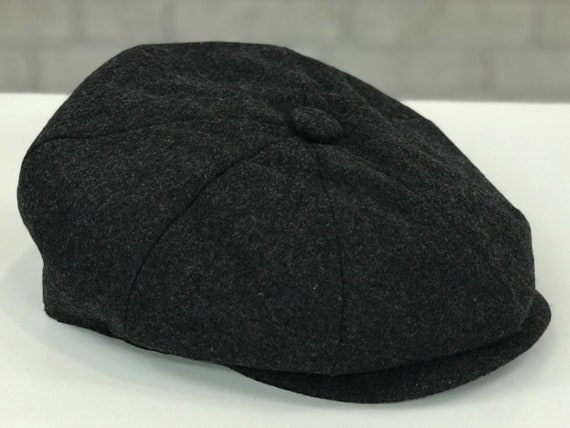 PEAKY BLINDER STYLE UNISEX WOOL BLEND CURVED PEAK TWEED CAPS