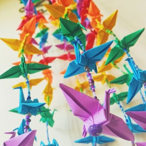 Rainbow Crane Mobile Medium