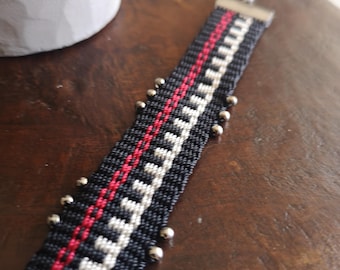 Handmade bracelet  woven in mapuche loom,unique,tapestry,boho,ethnic,woven bracelets