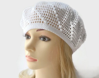 Cappello da preghiera Kufi lavorato a maglia in cotone fatto a mano