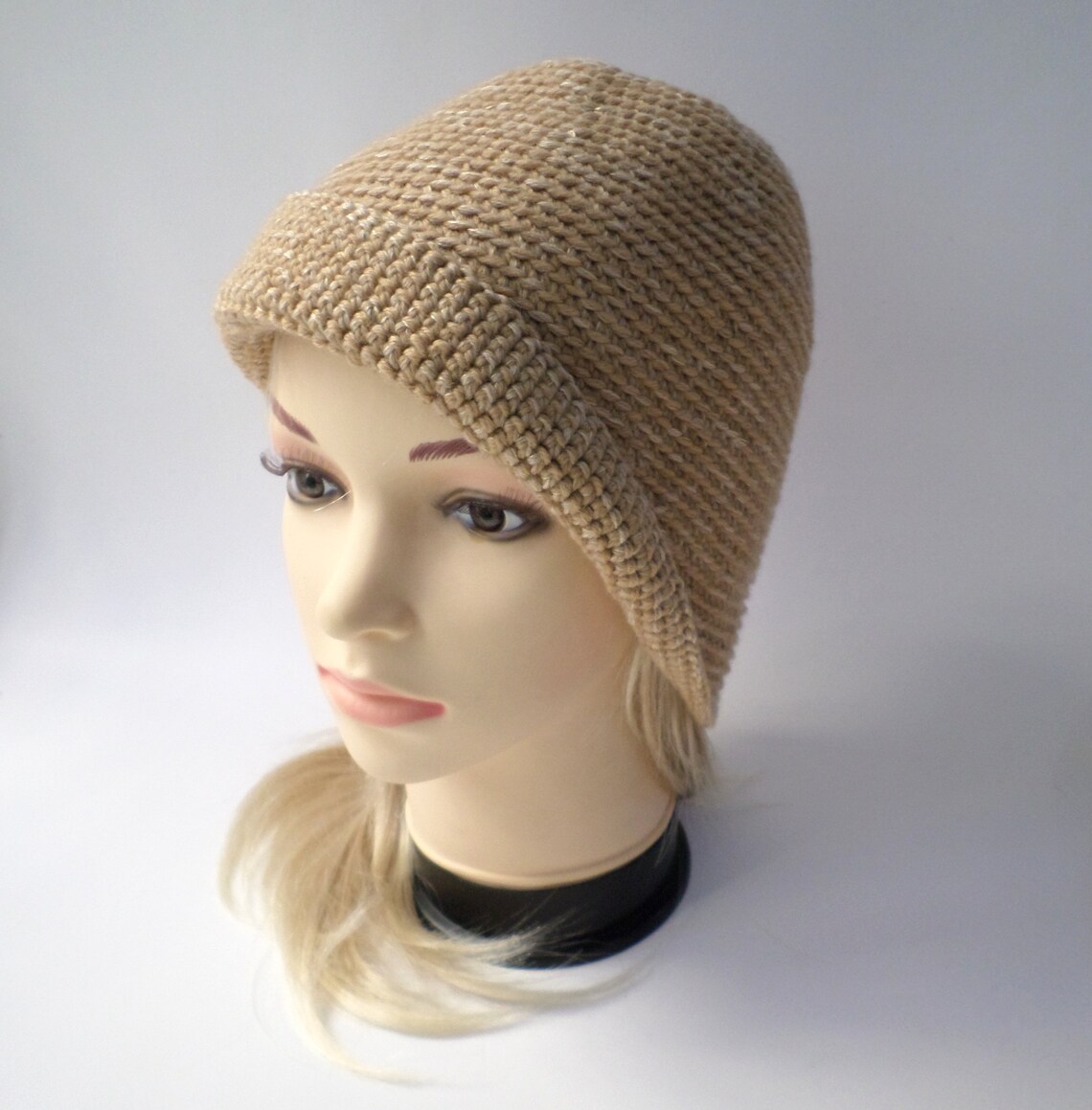 Ladies winter hat warm crochet woolen brimmed hat Etsy