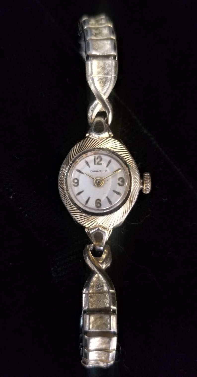 Vintage Ladies Caravelle by Bulova Gold Tone Watch - Etsy