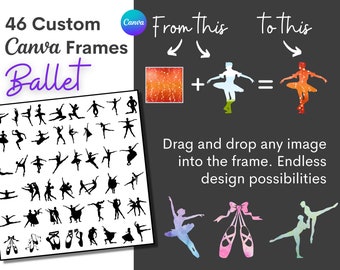 46x aangepaste Canva-frames-sjabloon - BALLET