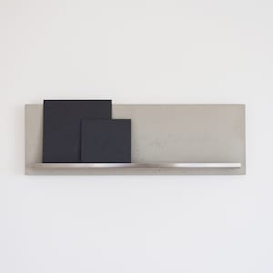 Concrete and stainless steel picture bar