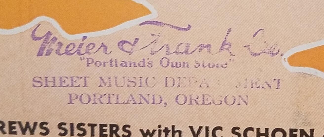 Rum & Coca Cola Sheet Music Meier and Frank Morey Etsy UK