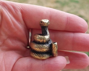 Small Snake Incense Stick Holder Burner Metal