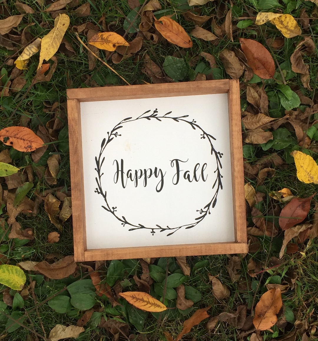 Fall Congratulations Sign Happy Fall Wreath Sign - Etsy