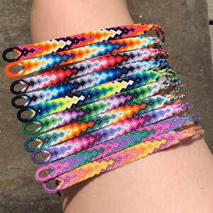 TEN COLOR CHOICES Arrowhead Diamond Friendship Bracelet | Etsy